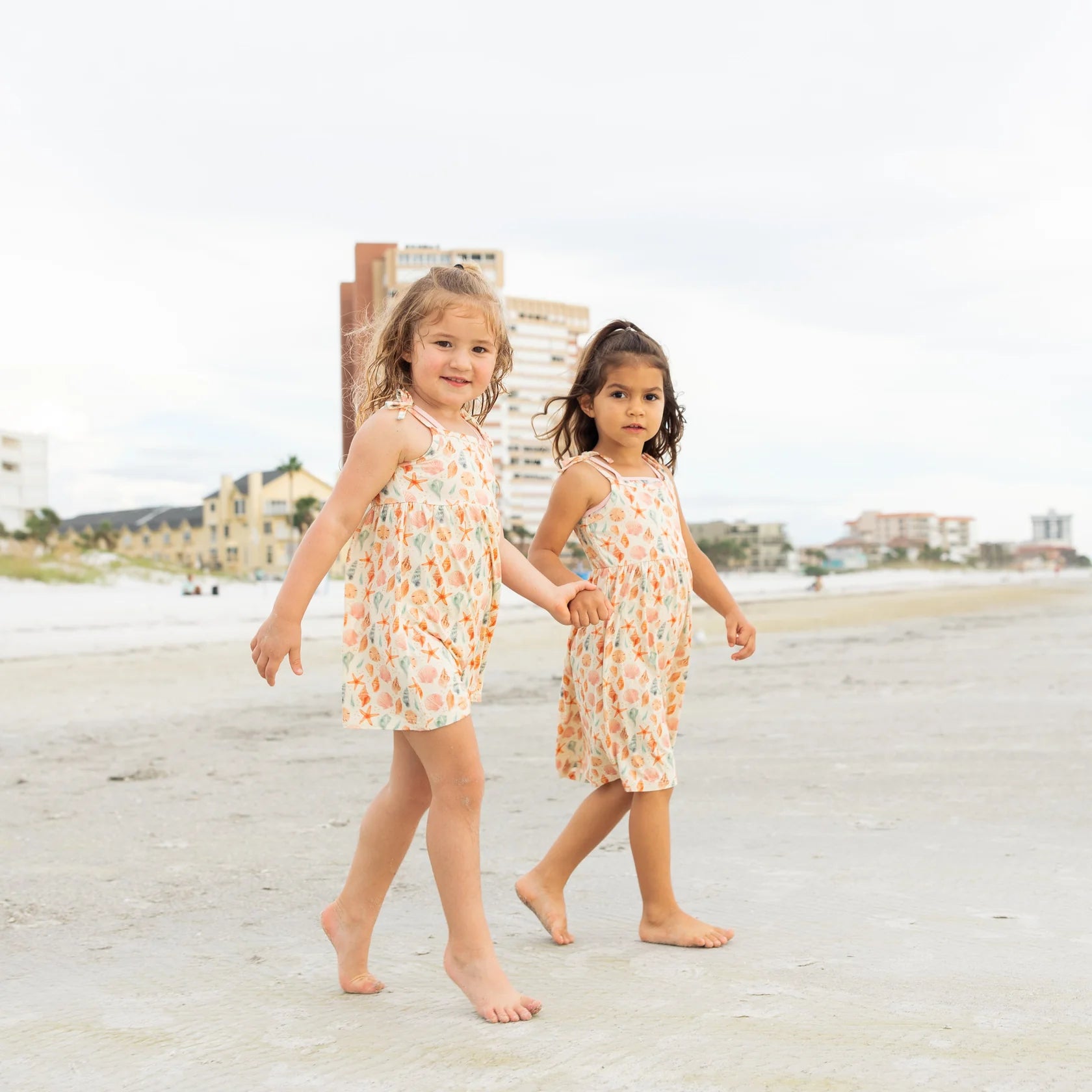 Emerson Sandy Seashells Bamboo Sundress BEIGE/MULTI 18-24M