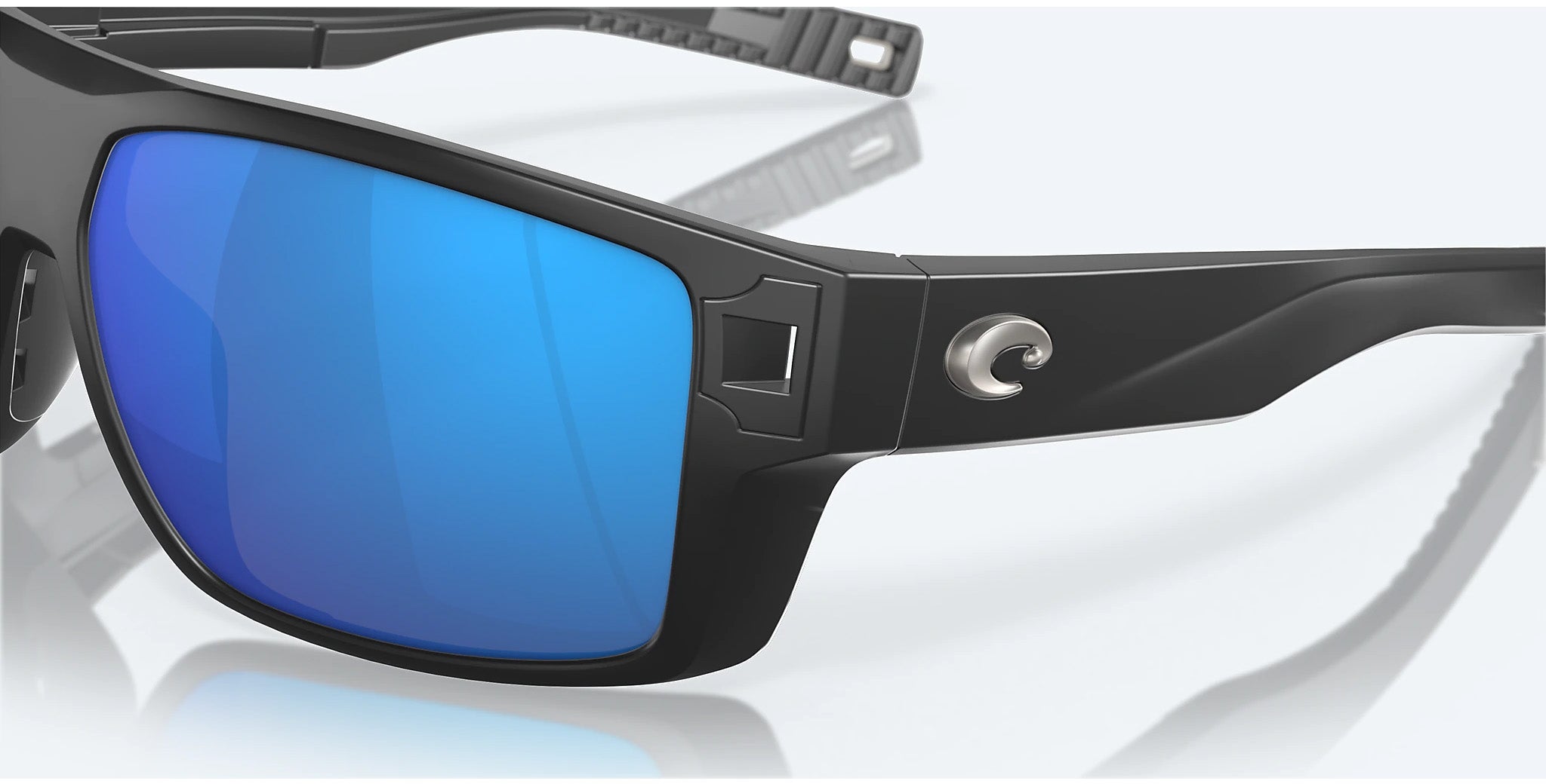 Costa Del Mar Diego Polarized Sunglasses MatteBlack BlueMirror 580G