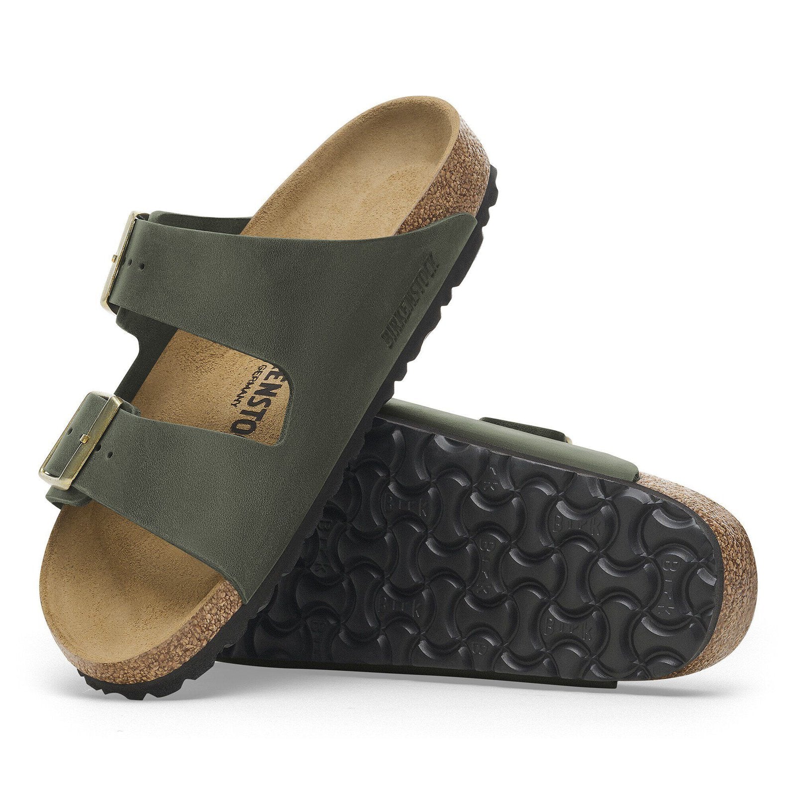 Birkenstock Arizona Womens Sandal Oiled Leather-Thyme 8