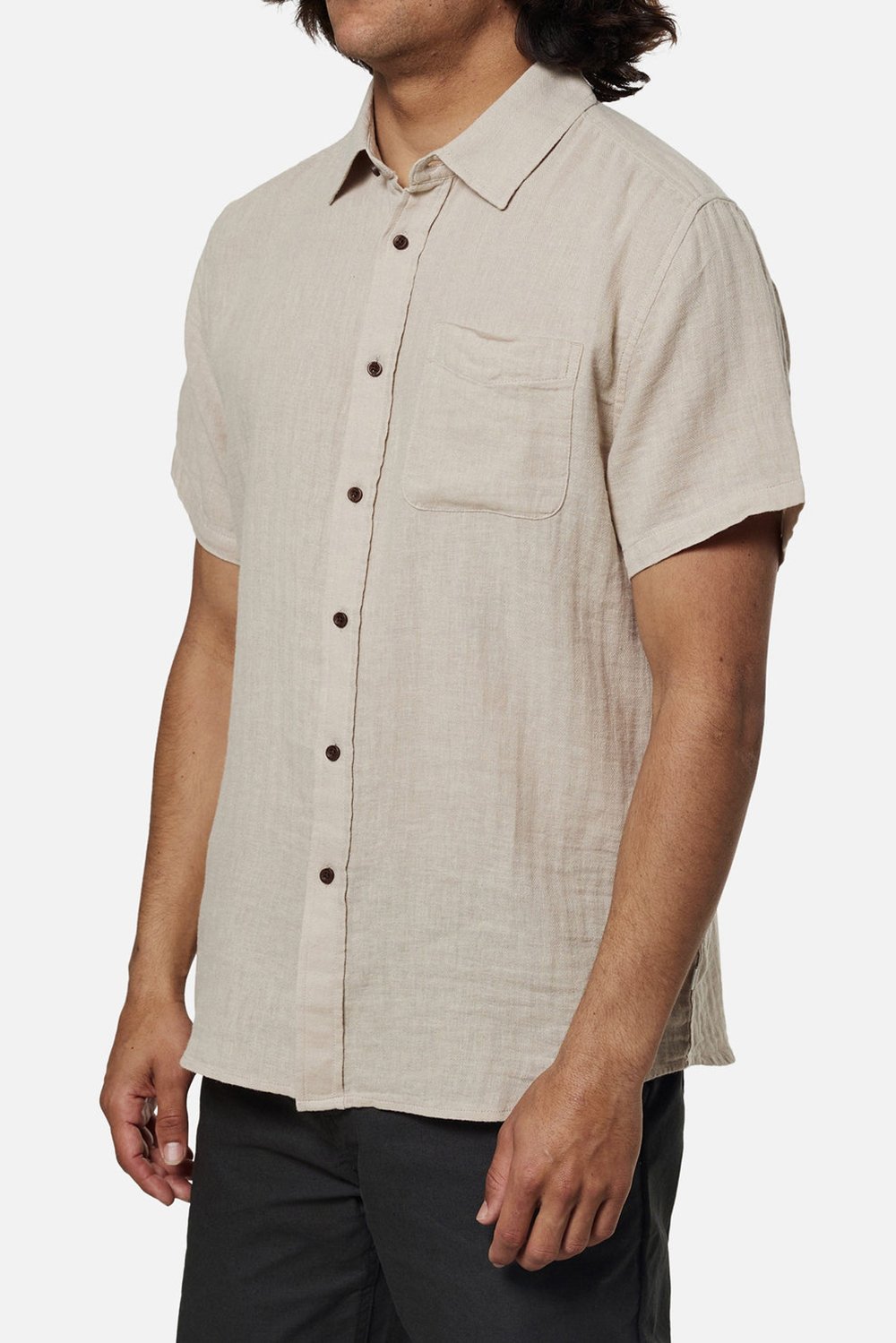 KATIN ALAN SOLID SHIRT LIGHT GRAY (LIGHT GRAY) S