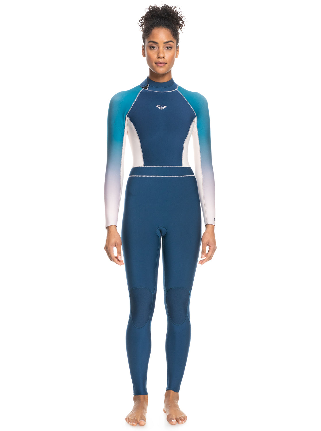 Roxy Rise Collection 3/2mm Back Zip Womens Fullsuit BQP0-Iodine Blue 4