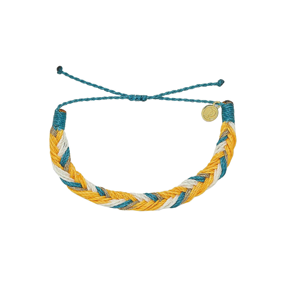 Puravida Fishtail Braided Gold Bracelet