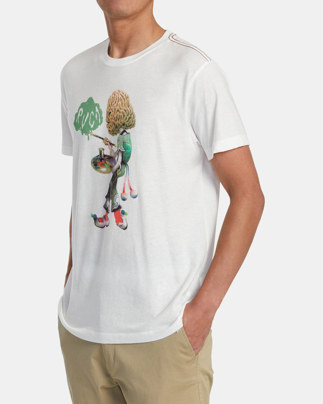 RVCA Gordon Painter Tee ANW-Antique White XL