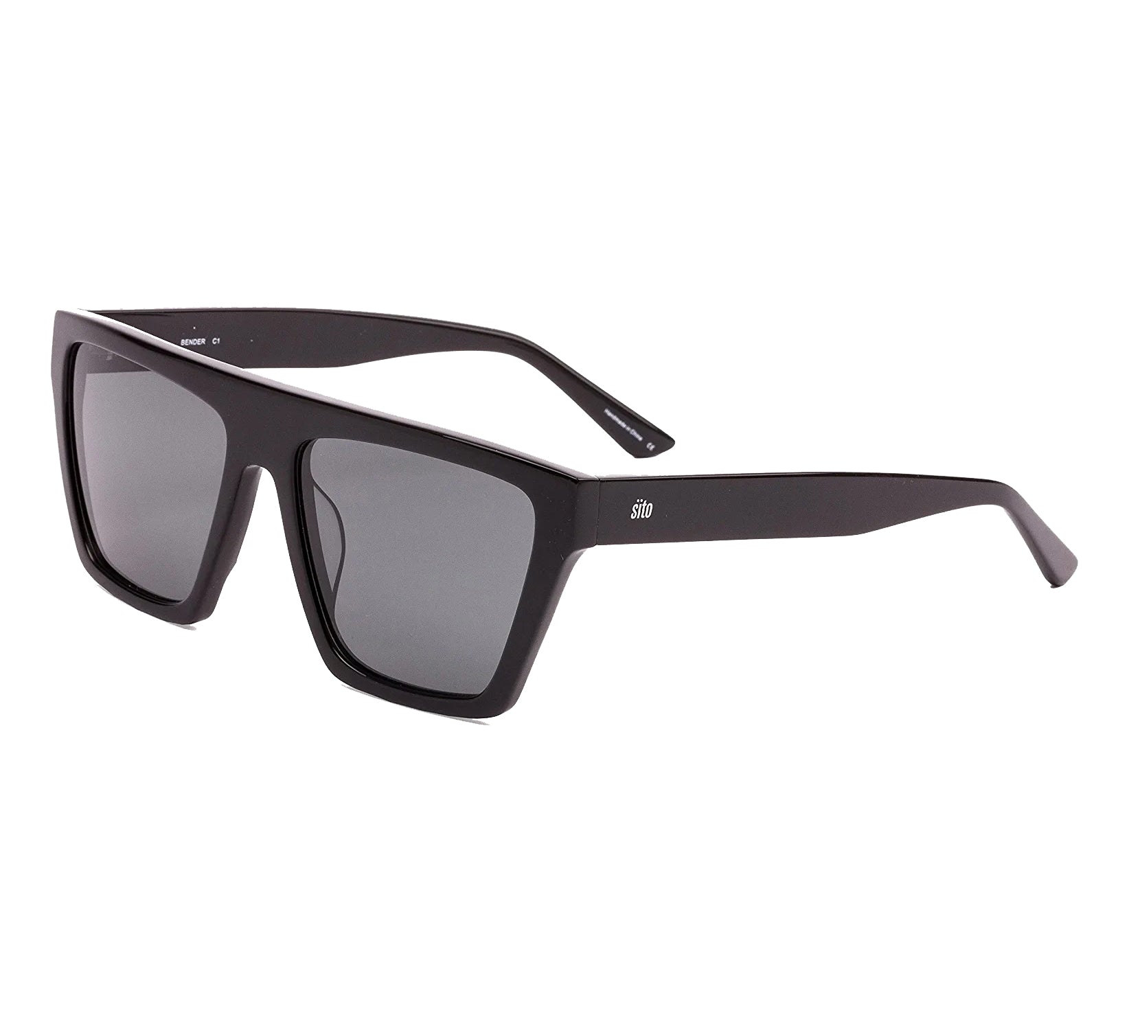 Sito Bender Polarized Sunglasses Black IronGrey