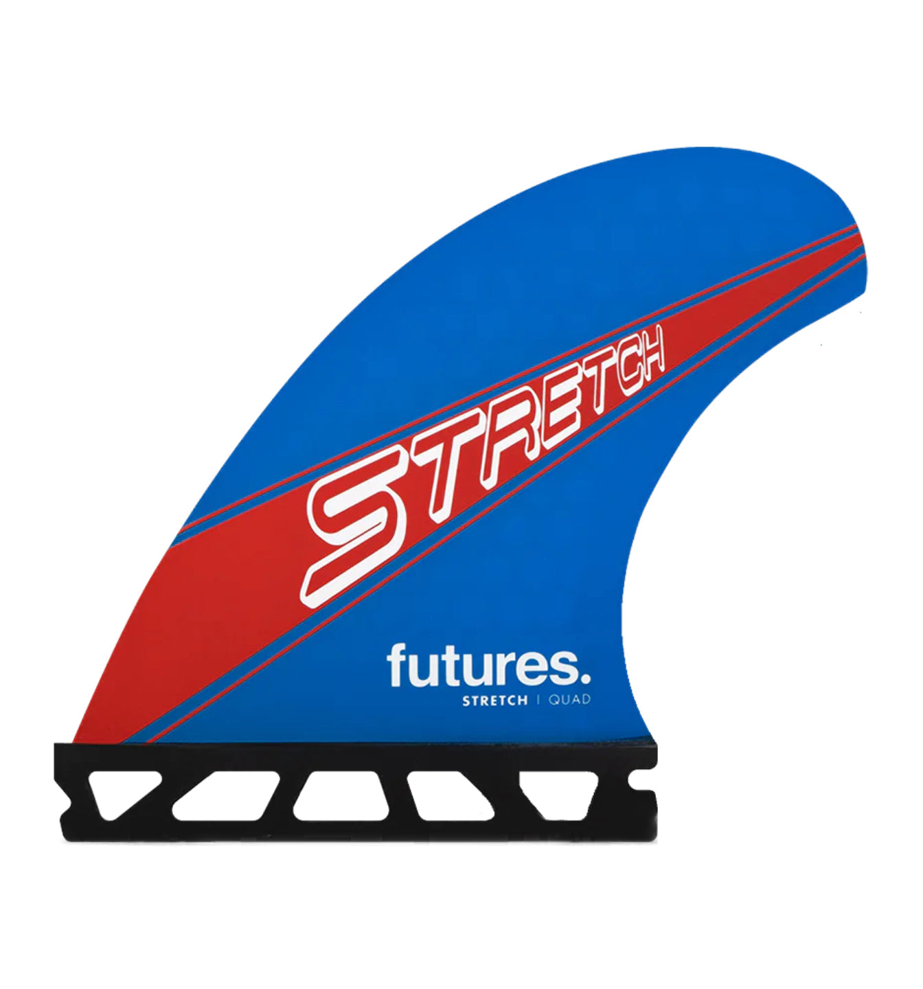 Futures Fins Stretch Honeycomb Quad Fin Set Blue-Red M