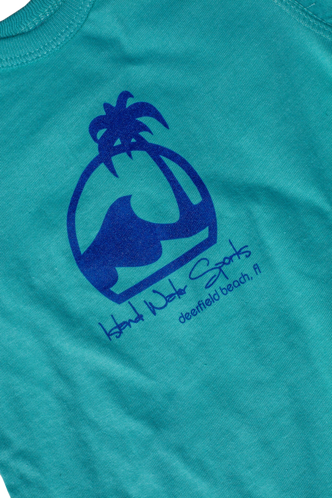 Island Water Sports Script Baby Onesie Saltwater-Navy 0M