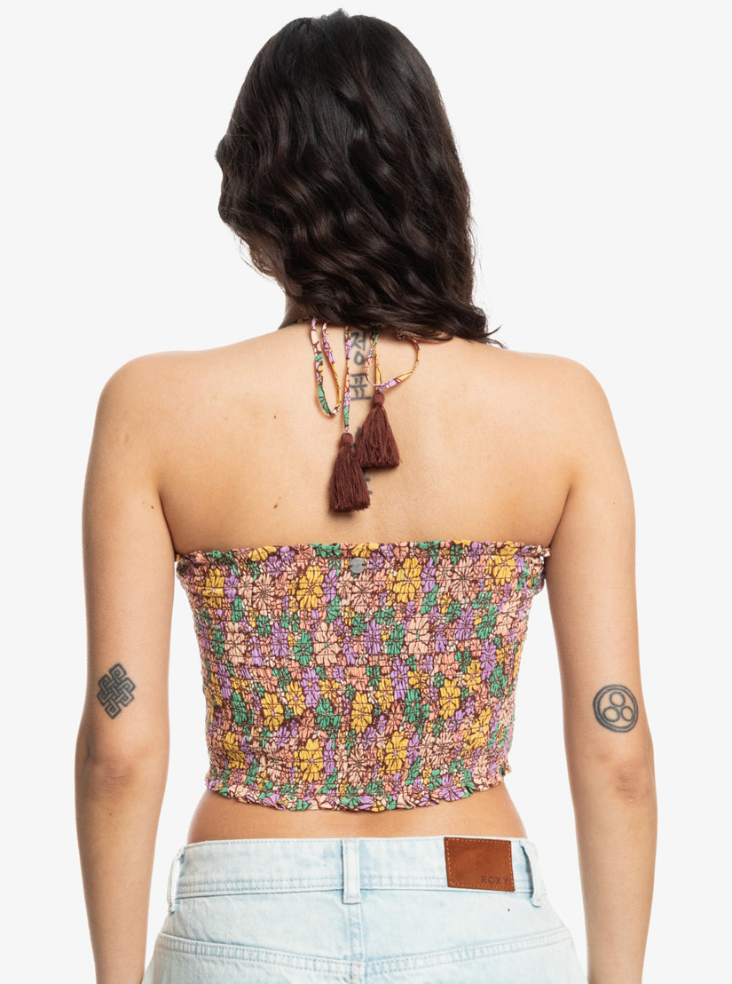 Roxy Warm Water Printed Halter Top CQR7 L