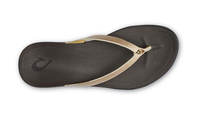 Olukai Ho Opio Leather Womens Sandal FA48-Bubbly-Dark Java 9