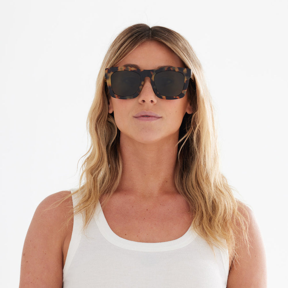 Electric Polarized Crasher Sunglasses MatteTort GreyPolar Oversized