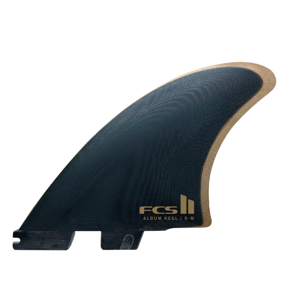 FCS 2 Album PG Keel Fin Set Black S-M