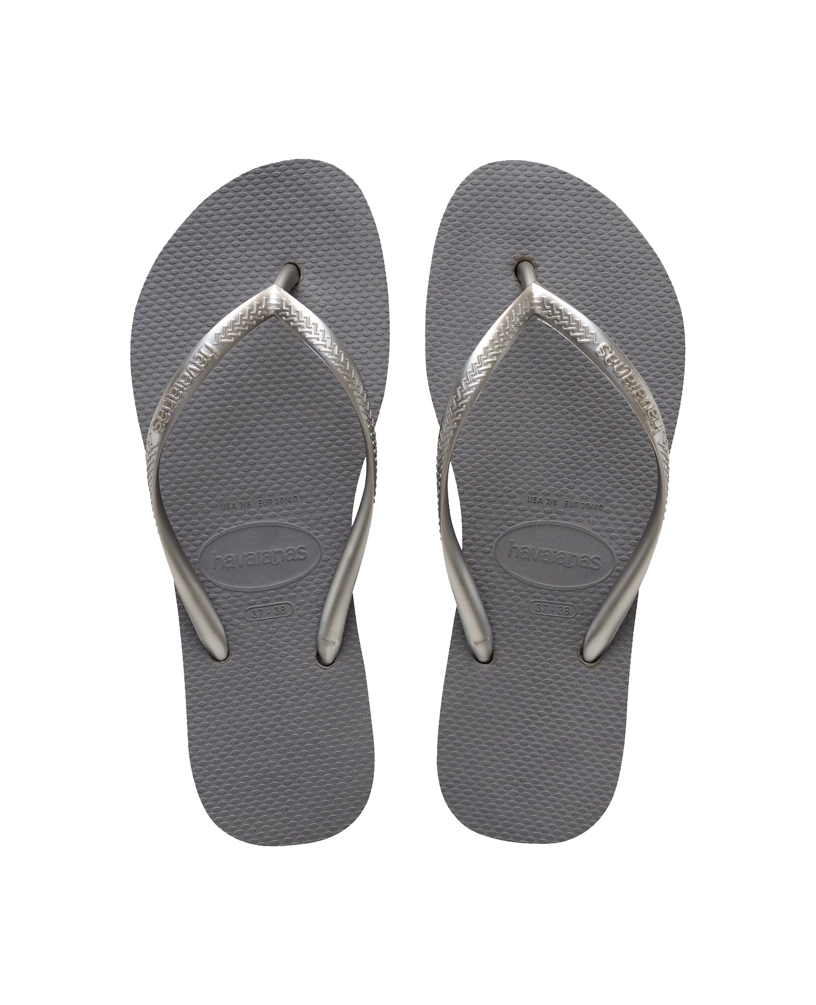 Havaianas Slim Flatform Womens Sandal 5178-Steel Grey 9