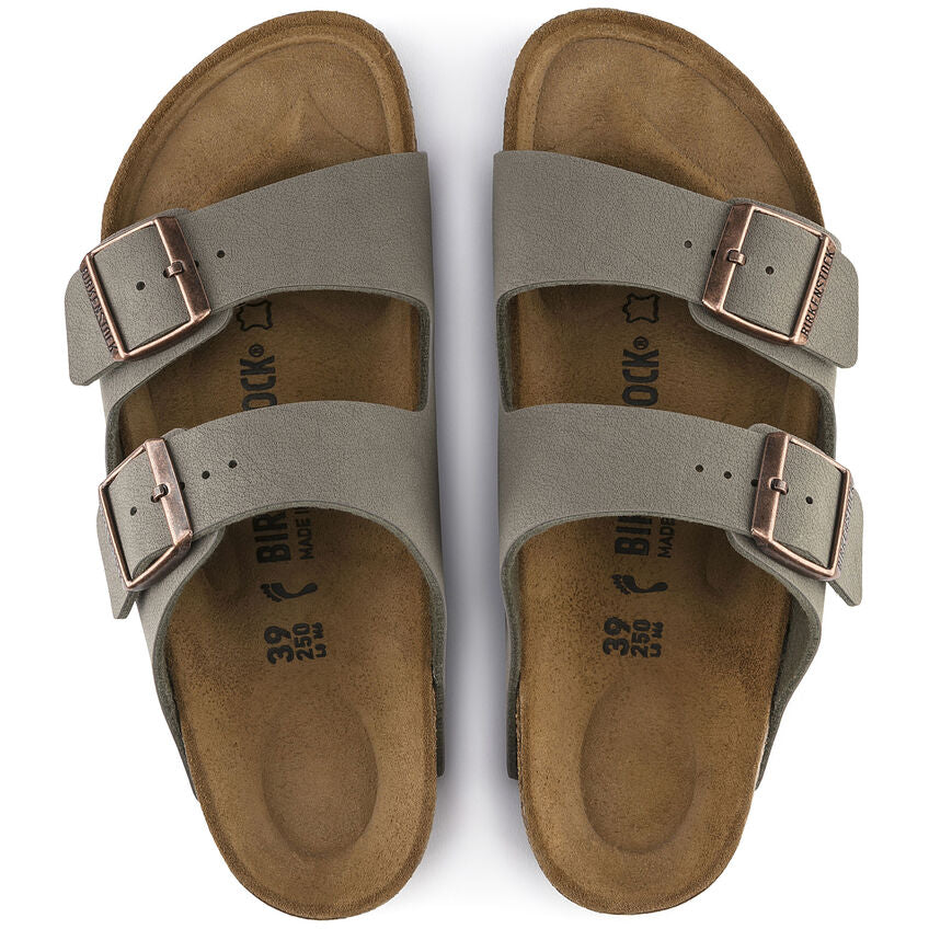 Birkenstock Arizona Mens Sandal Birkibuc-Stone 10