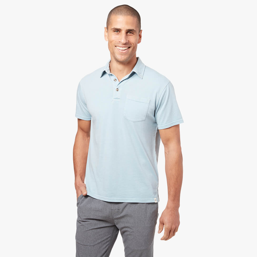 Fair Harbor Atlantic Polo 454-LightBlue M
