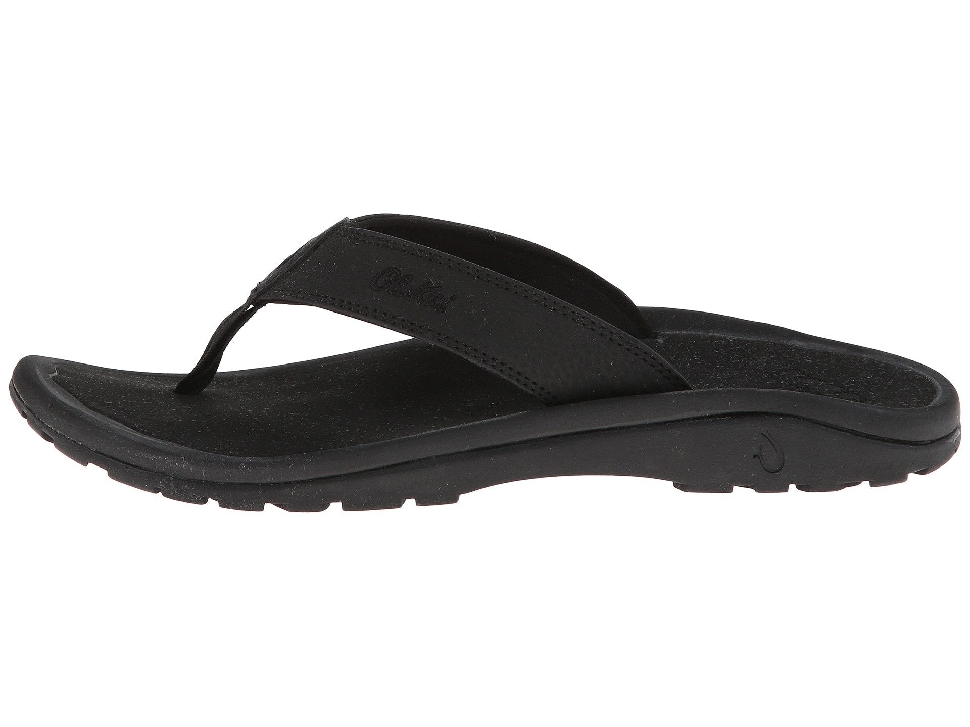 Olukai Ohana Mens Sandal 4040-Black-Black 9