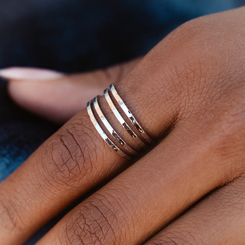 Puravida Pacifica Ring Silver 6