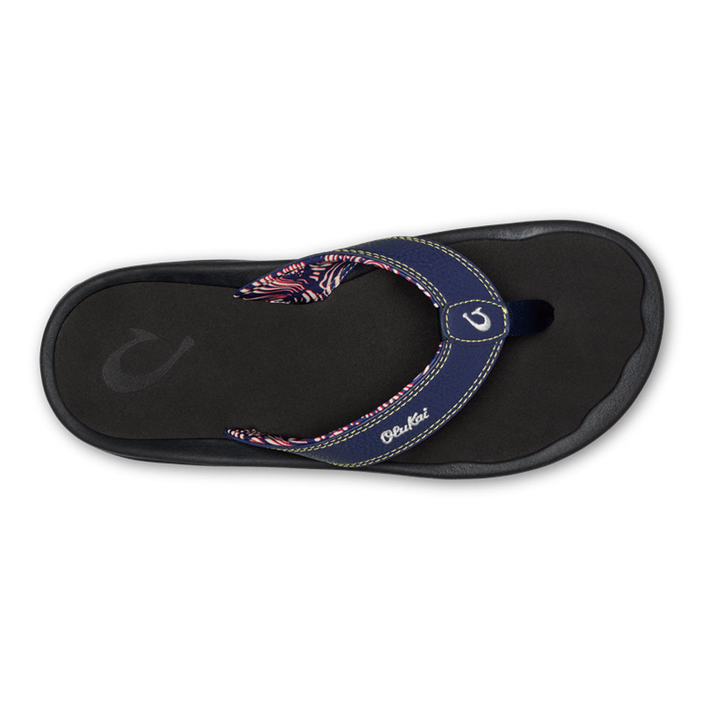 Olukai Ohana Mens Sandal 54OX-Navy-Onyx 13