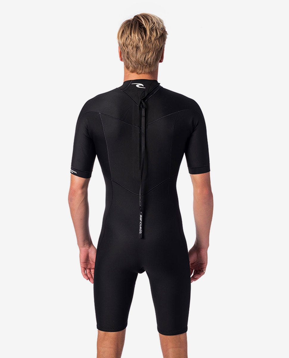 Rip Curl Dawn Patrol 2mm SS Back Zip Springsuit 0090-Black M