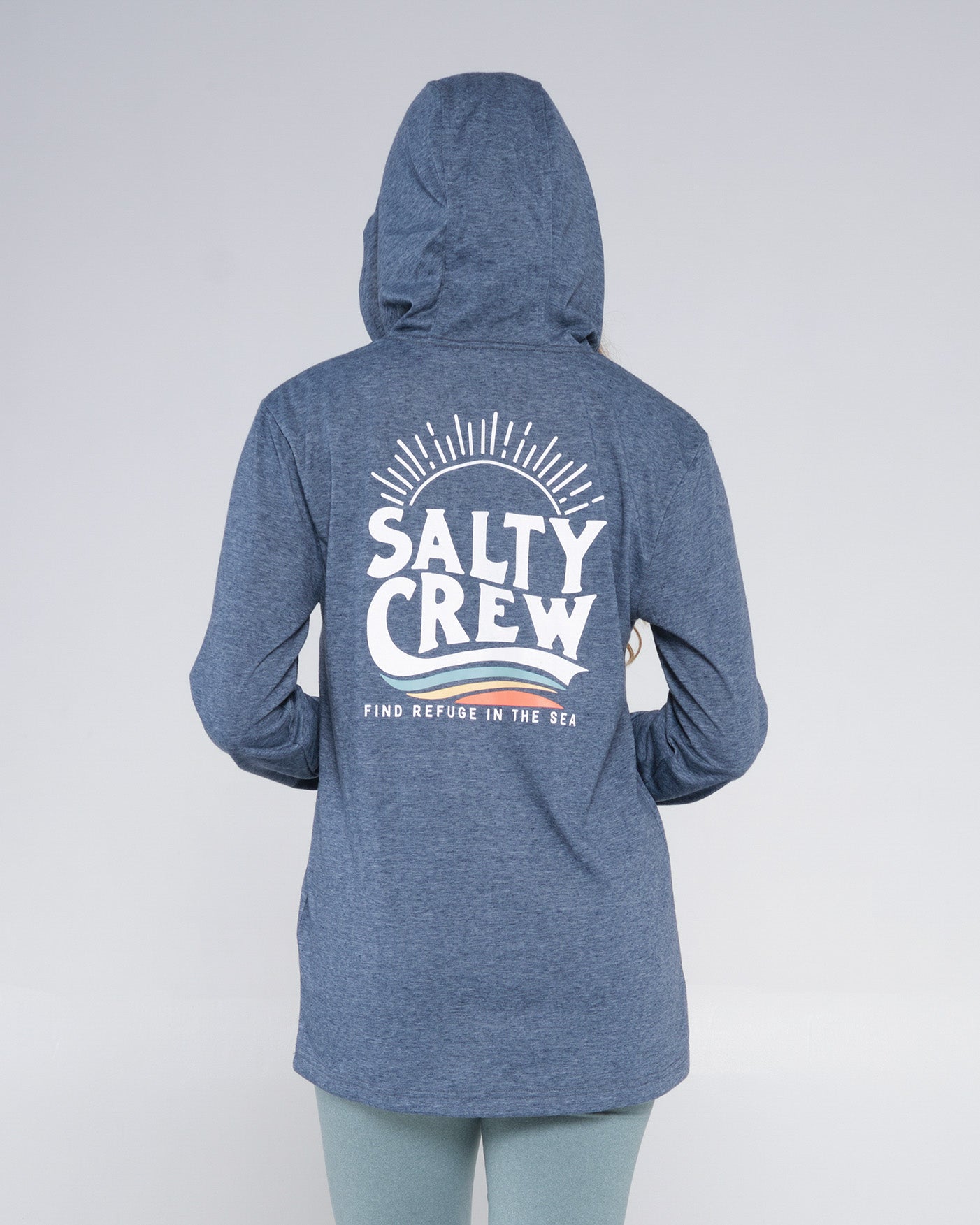 Salty Crew Womens The Wave Mid Weight Hoody Navy L