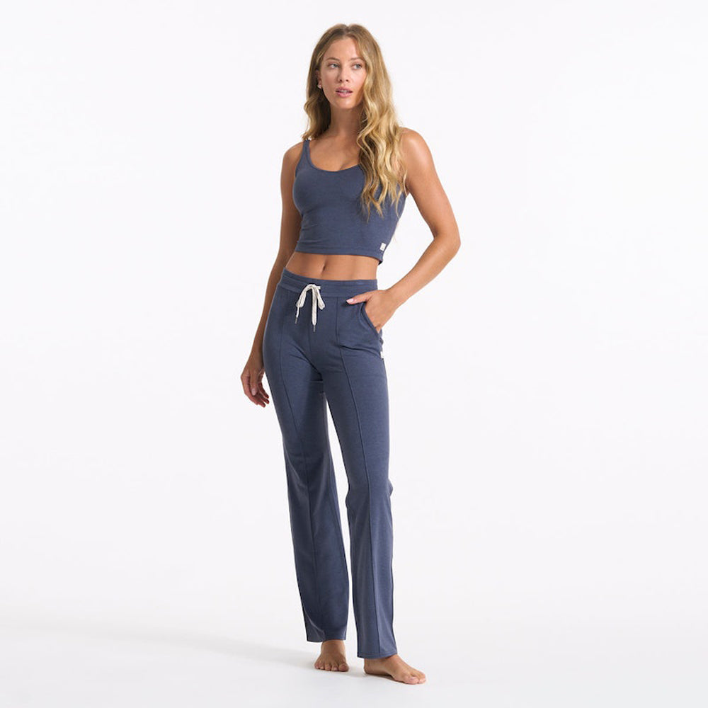 Vuori Halo Performance Crop HAZ-Azure Heather L
