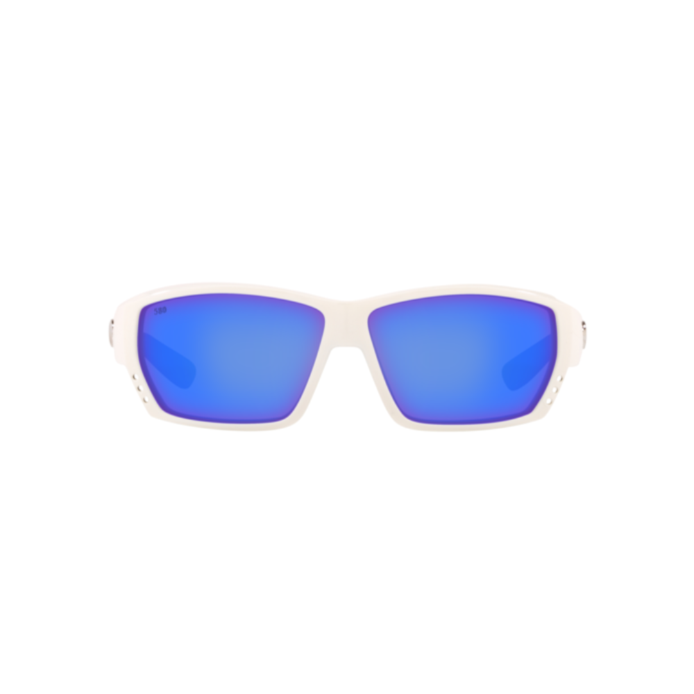 Costa Del Mar Tuna Alley Sunglasses White Blue Mirror 580G