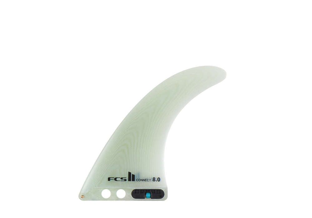FCS 2 Connect PG Longboard Fin Clear 8in