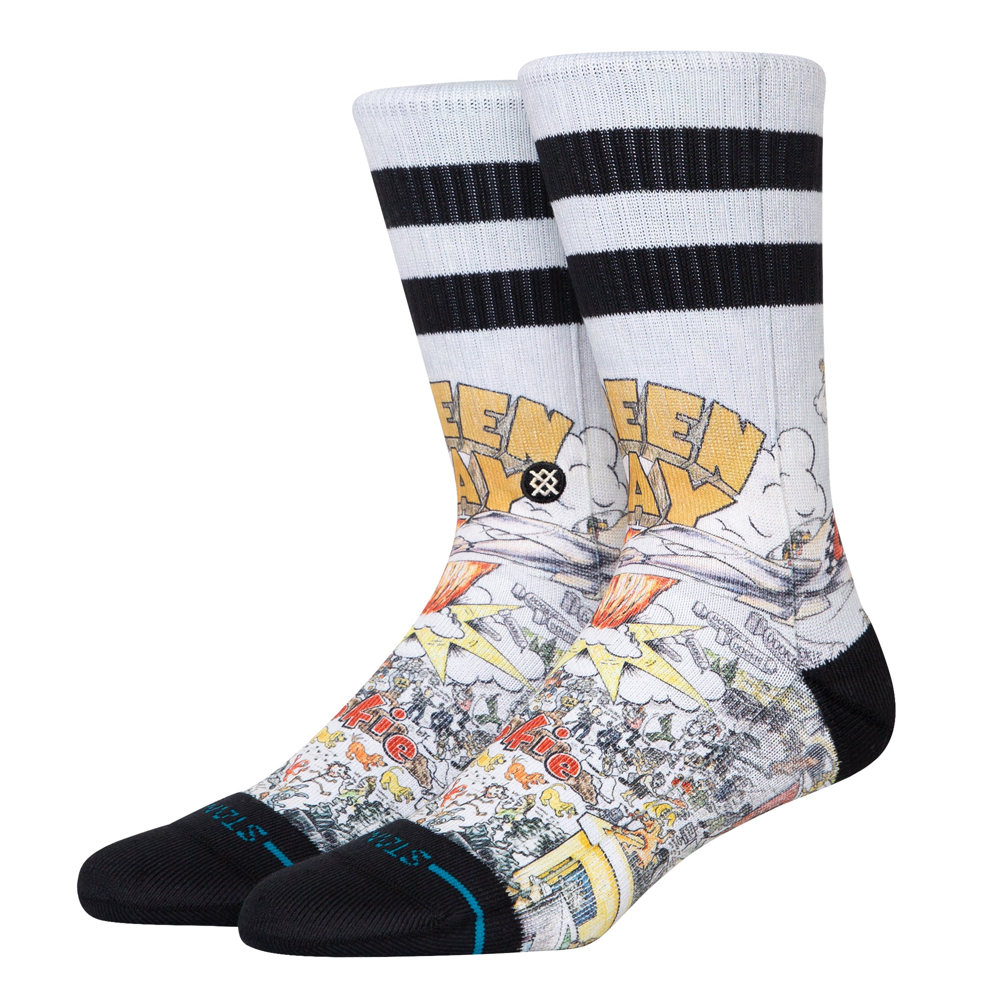 Stance Basket Case Crew Sock MUL L