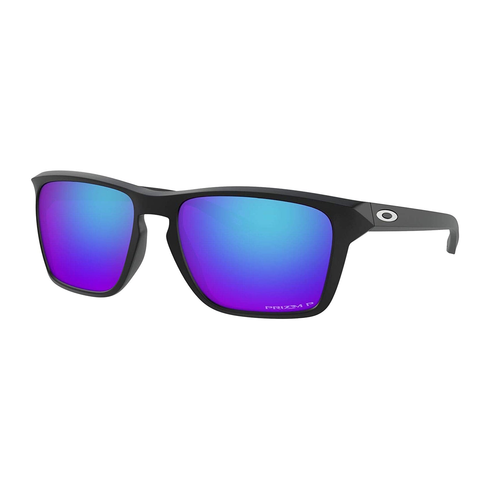 Oakley Sylas Polarized Sunglasses MatteBlack PrizmSapphire Square