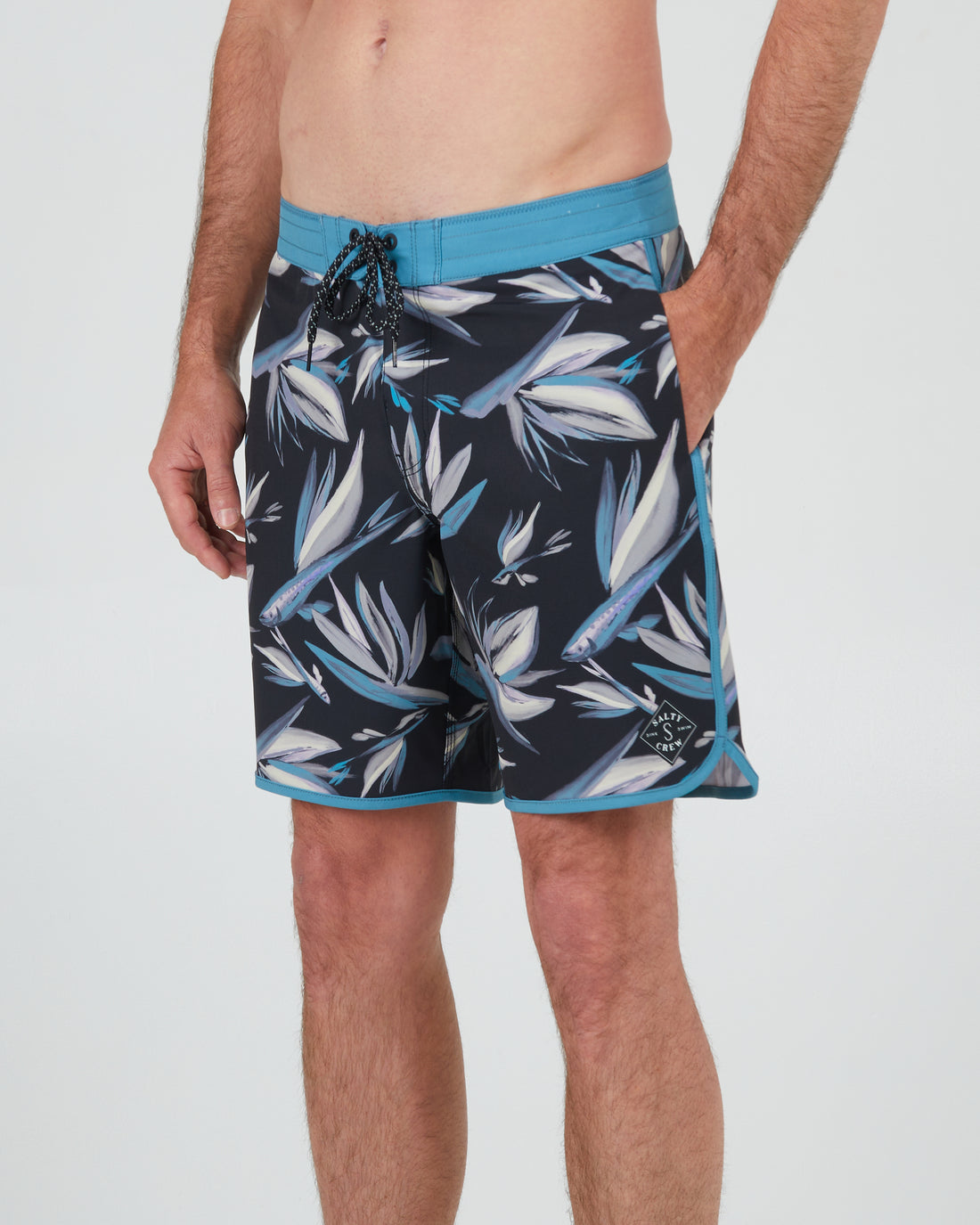 SALTY CREW BREAKER BOARDSHORT BLACK BLUE 36