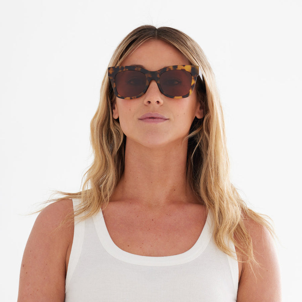 Electric Capri Polarized Sunglasses Tortuga/Rose