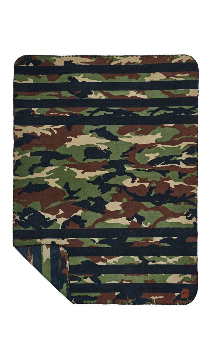 SlowTide Fleece Blanket Regime Army 50x66