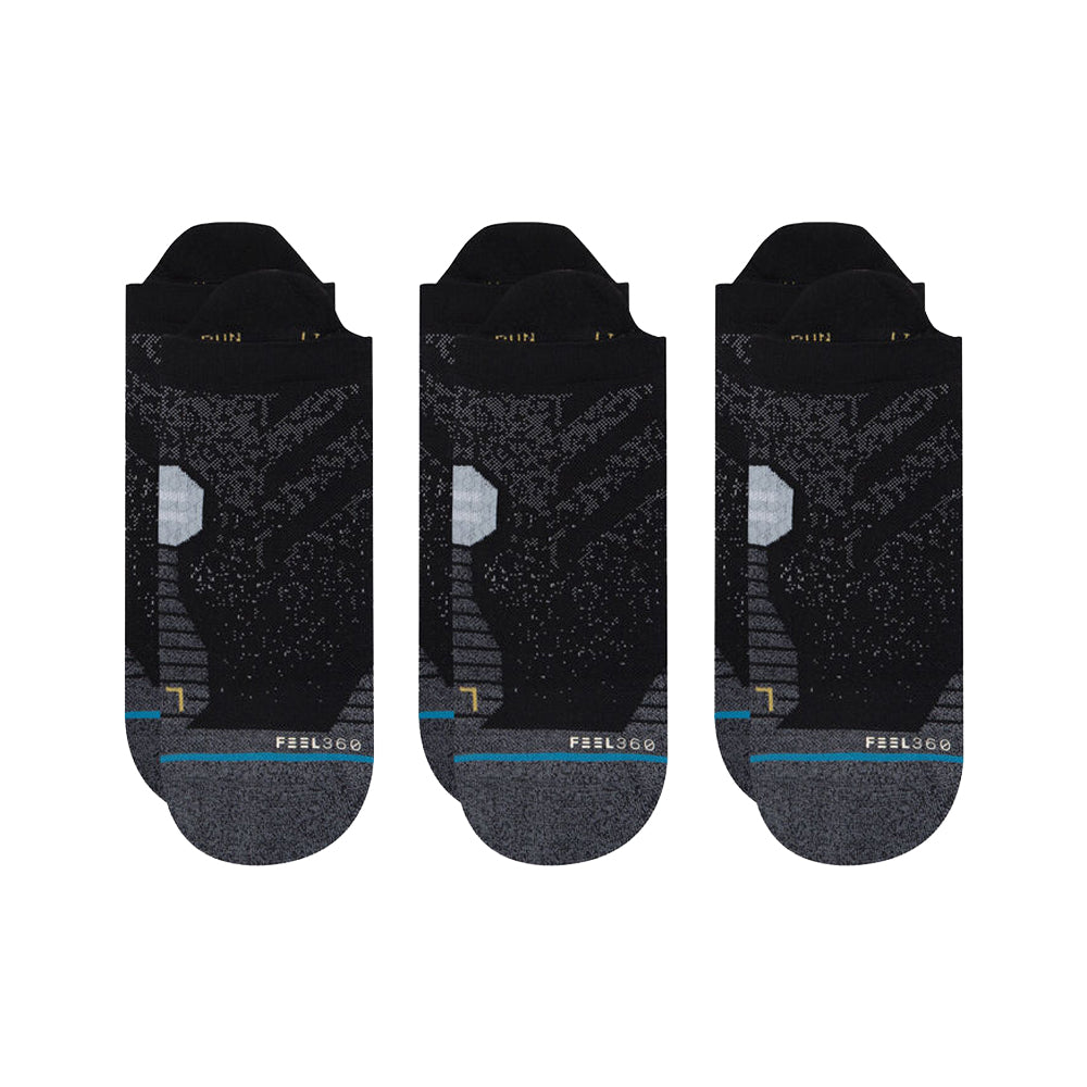 Stance Run Tab Socks 3 Pack Socks Black M