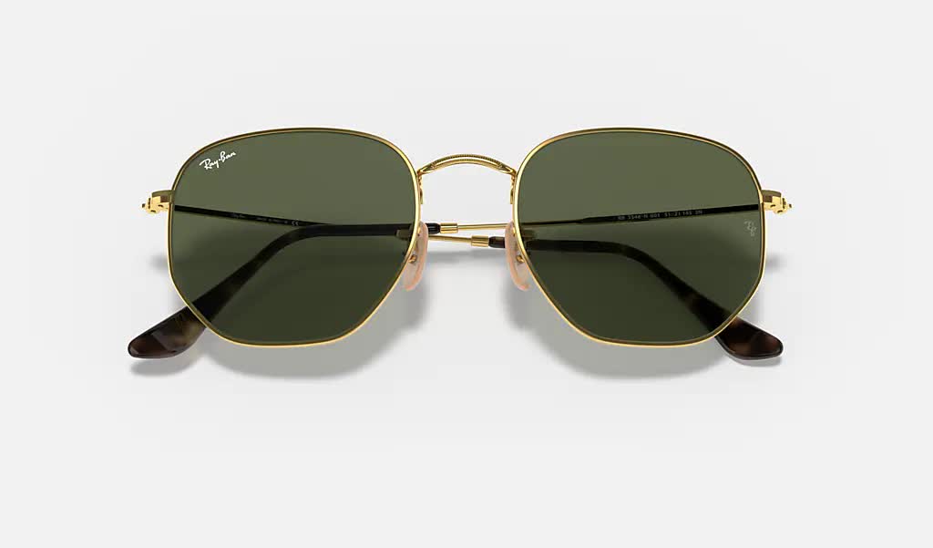Ray Ban Hexagonal Sunglasses Arista G-15Green Hexagonal