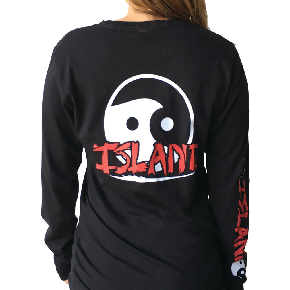 Island Yin-Yang L/S Tee Black/Red M