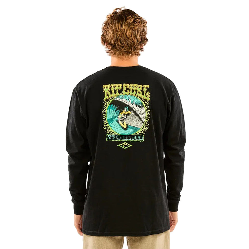 Rip Curl Shred Till Dead LS Tee 0090-Black L
