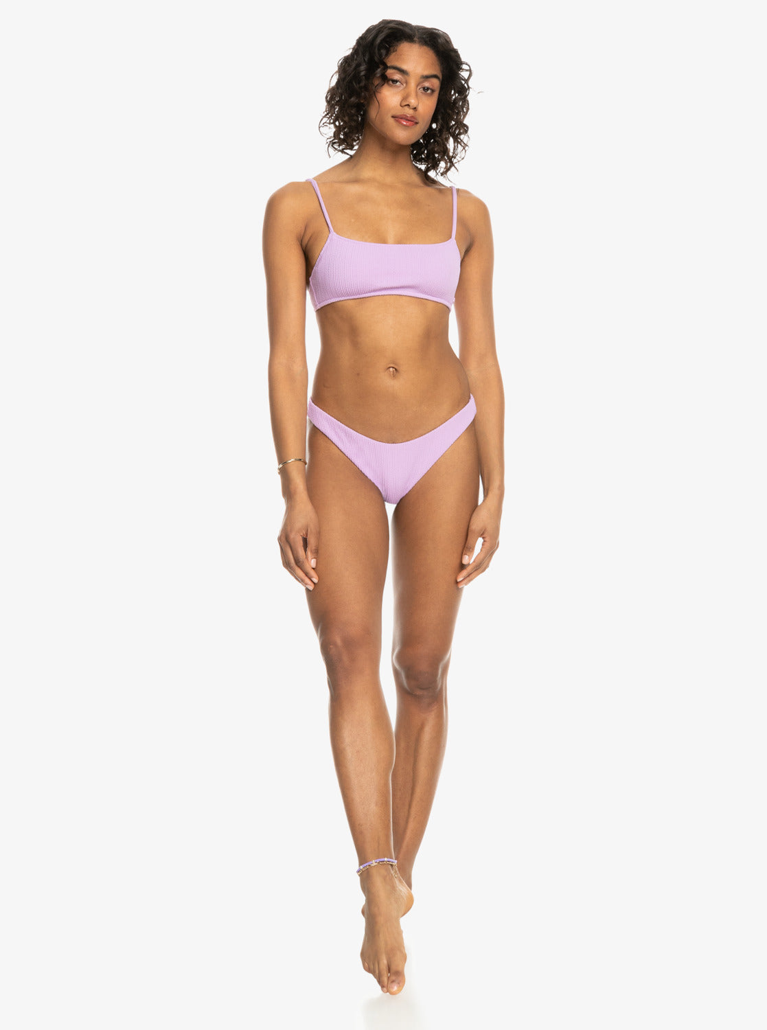 Roxy Aruba High Leg Cheeky Bikini Bottom PKL0 L