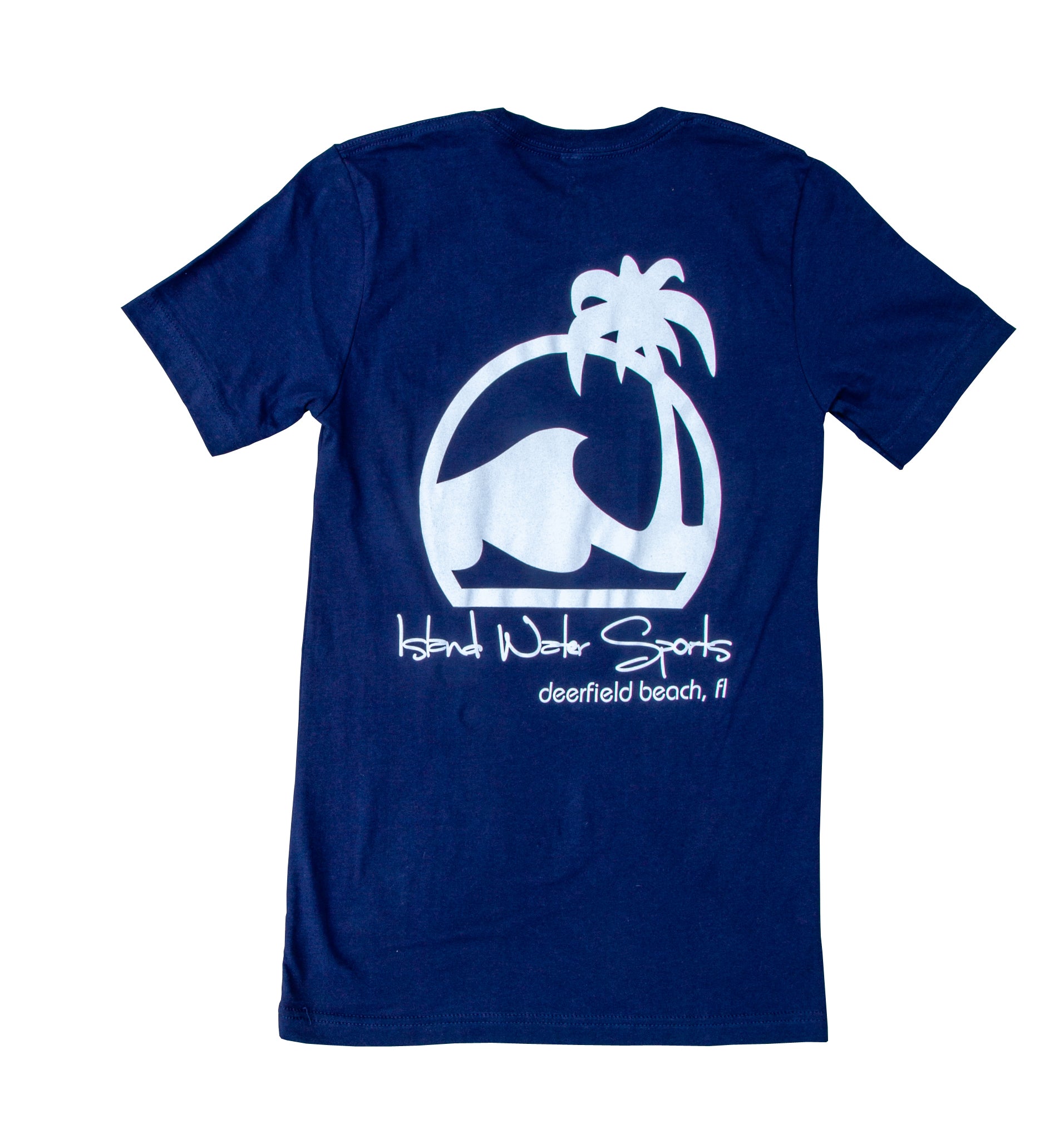 Island Water Sports Script Logo DFB S/S Tee Navy/White XXL