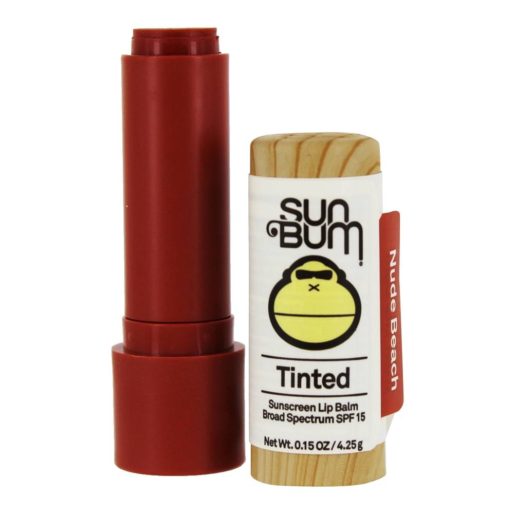Sun Bum Tinted Sunscreen SPF15 Lip Balm Nude Beach 0.15