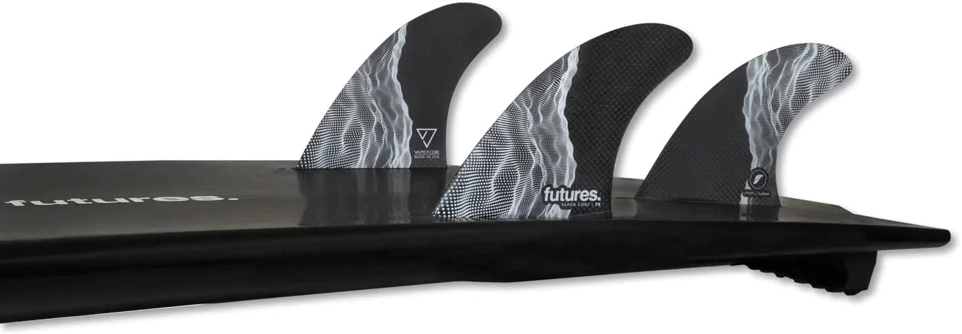 Future Fins P4 Vapor Core Thruster Fins Carbon-White Small