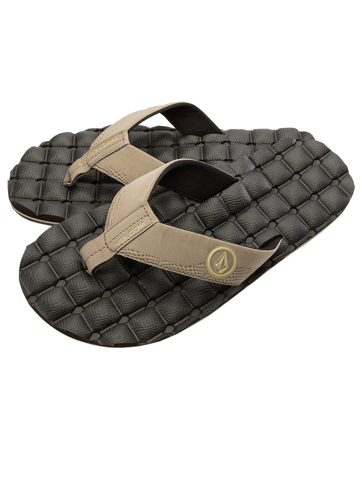 Volcom Recliner Mens Sandal KHA23-Khaki 12