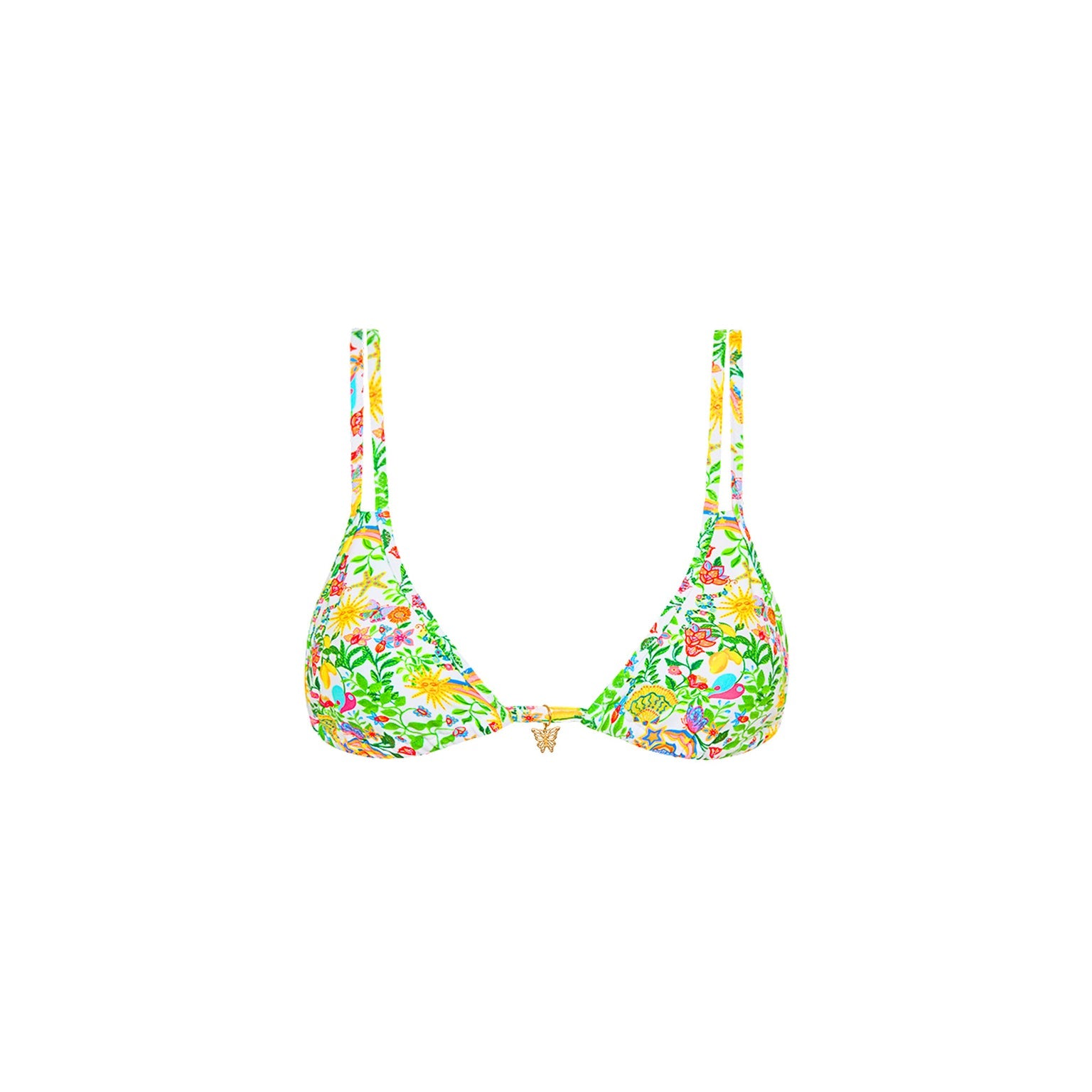 Kulani Kini Twin Strap Bralette Bikini Top DesertDisco XS