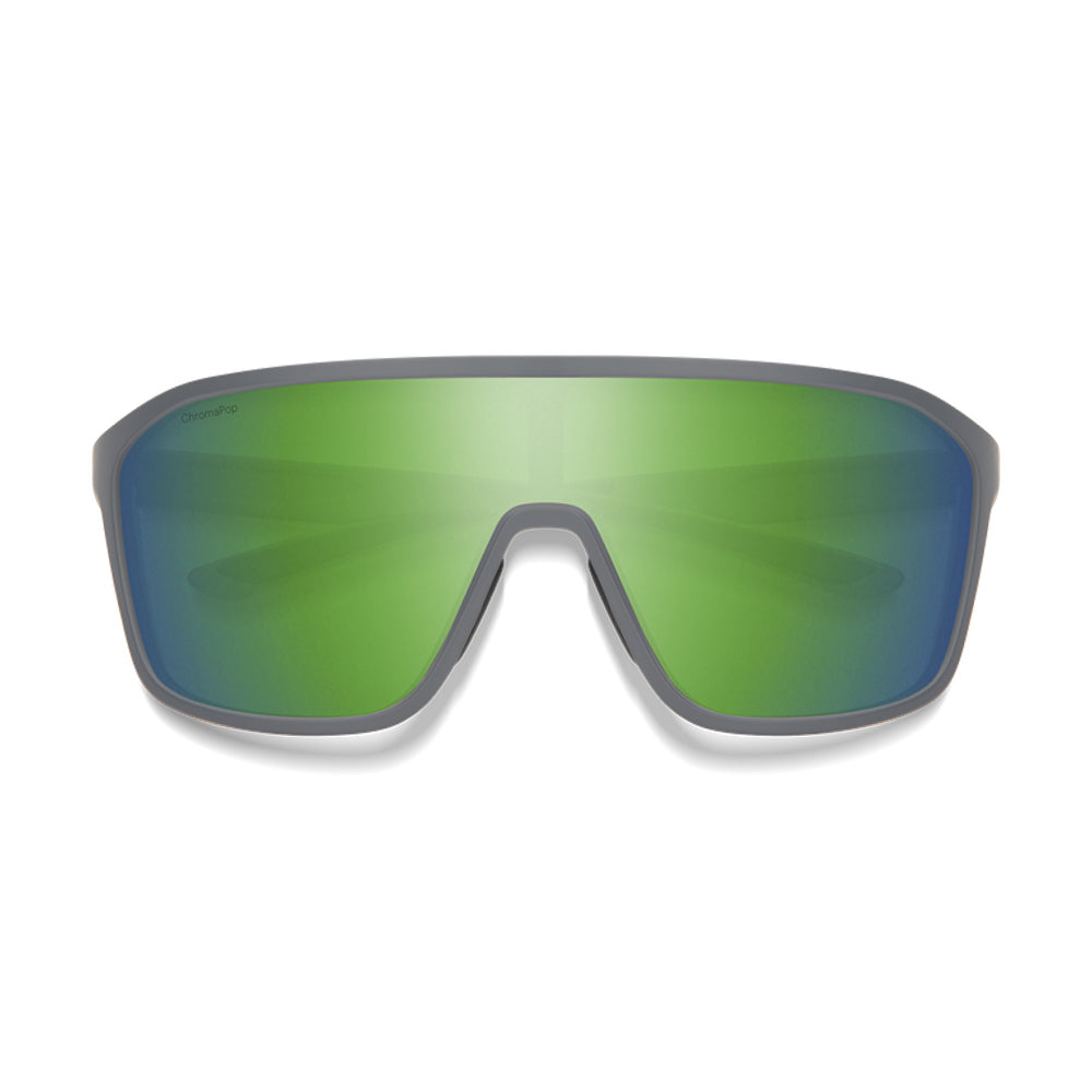 Smith Boomtown Polarized Sunglasses MatteCement GreenMirror