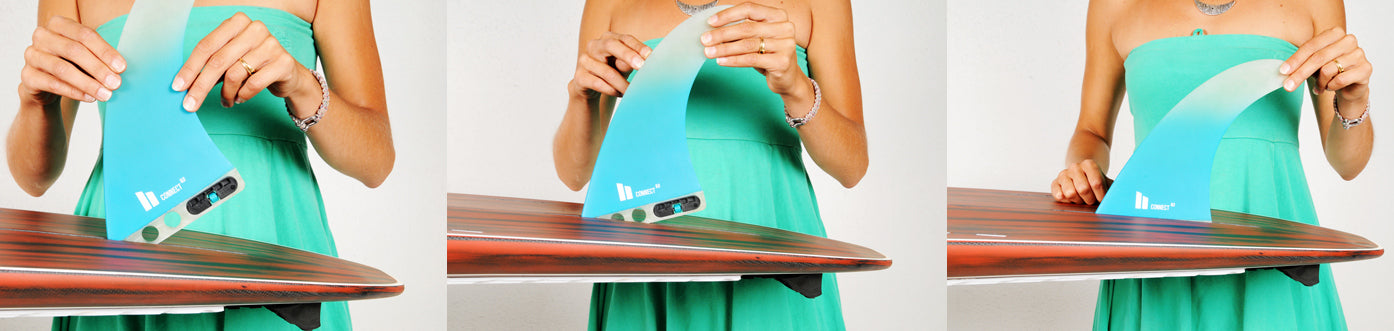 FCS 2 Connect PG Longboard Fin Clear 7in