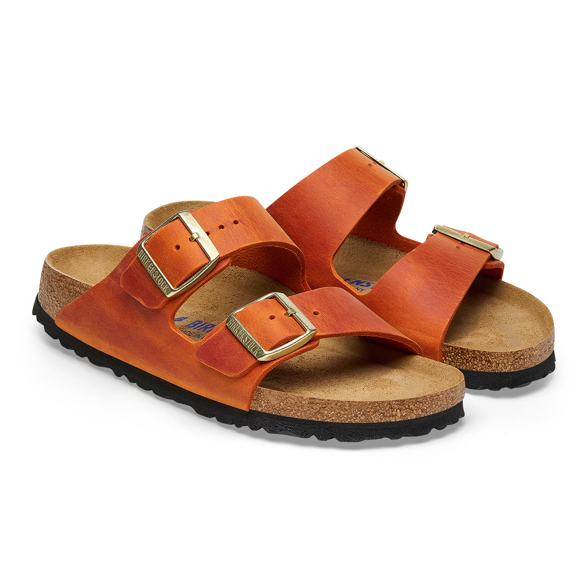 Birkenstock Arizona Womens Sandal Oiled Leather-Burnt Orange 5