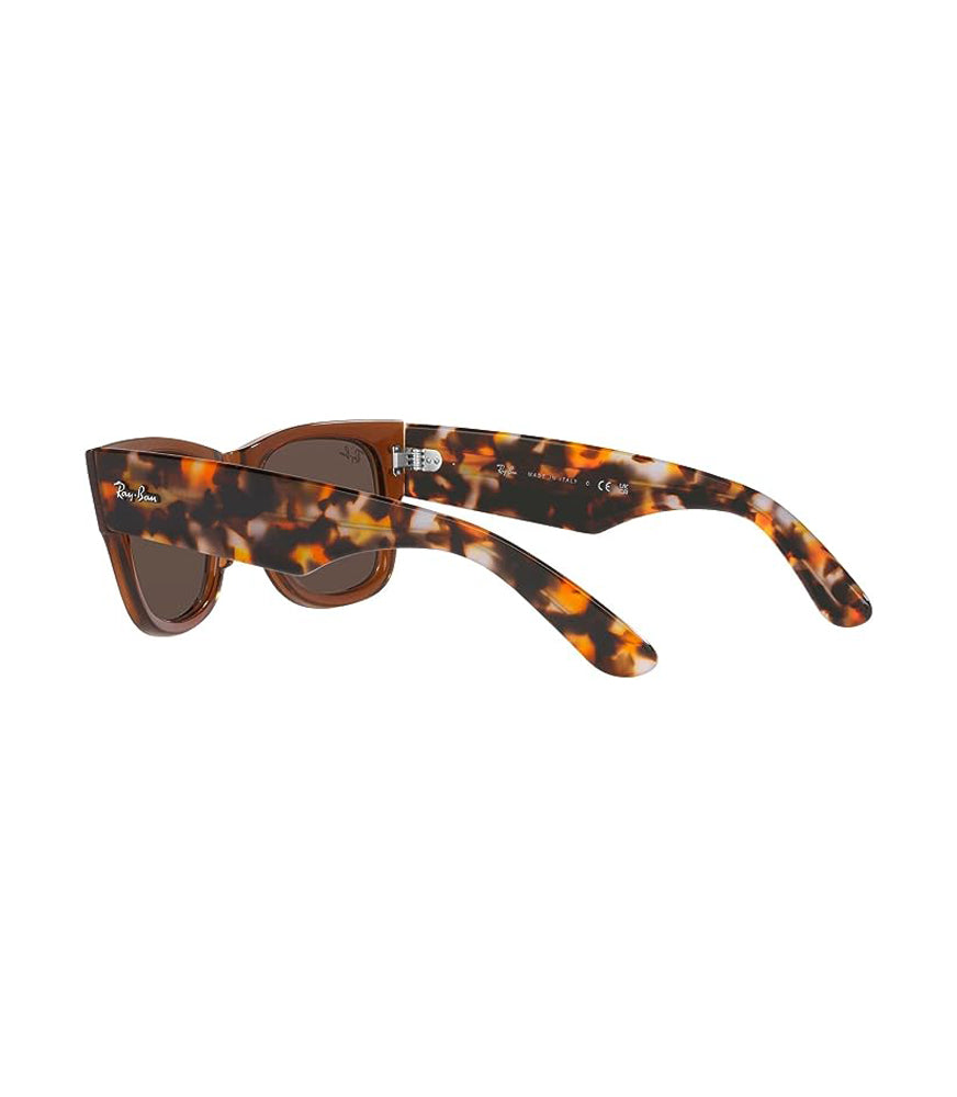 Ray Ban Mega Wayfare Polarized Sunglasses TransparentBrown LightBrownMirror