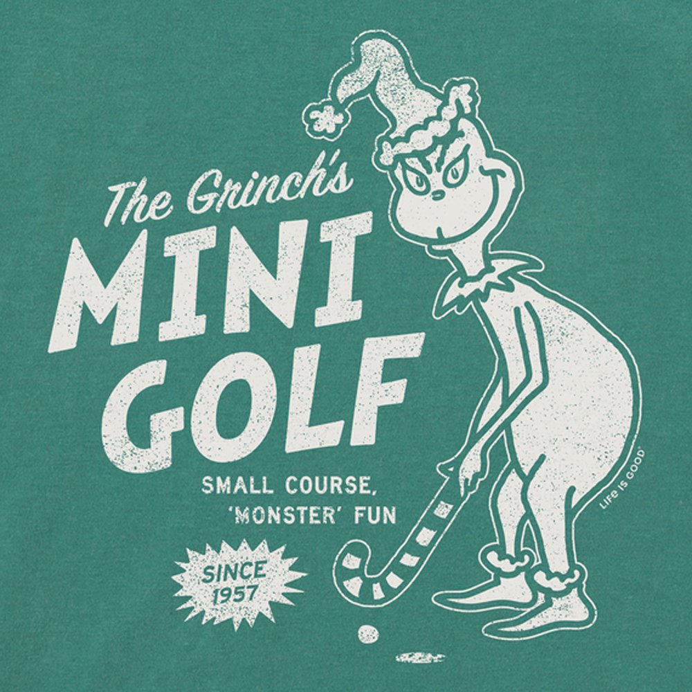 Life Is Good Crusher Tee Matchbook Grinch's SprGrn XL