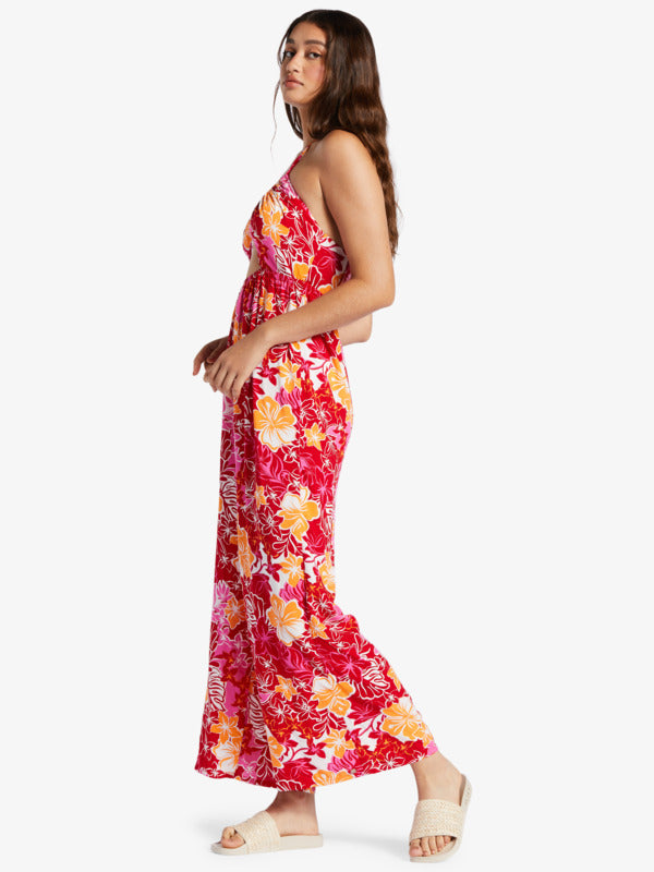 Roxy Away on Vacay Wide Leg Jumpsuit RZN7 S