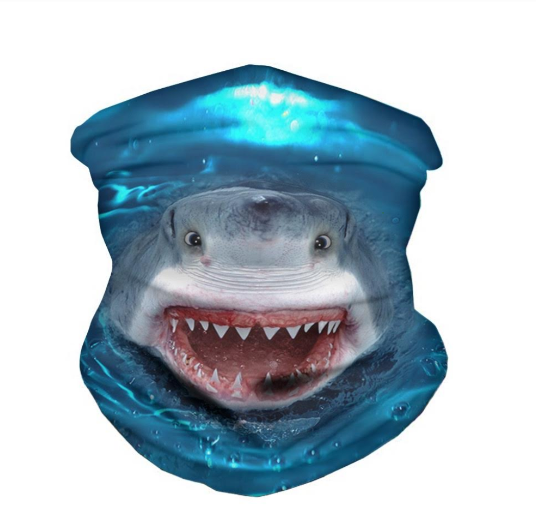 Island Water Sports Neck Gaiter, Sun Shield, Face Covering GreatWhite OS