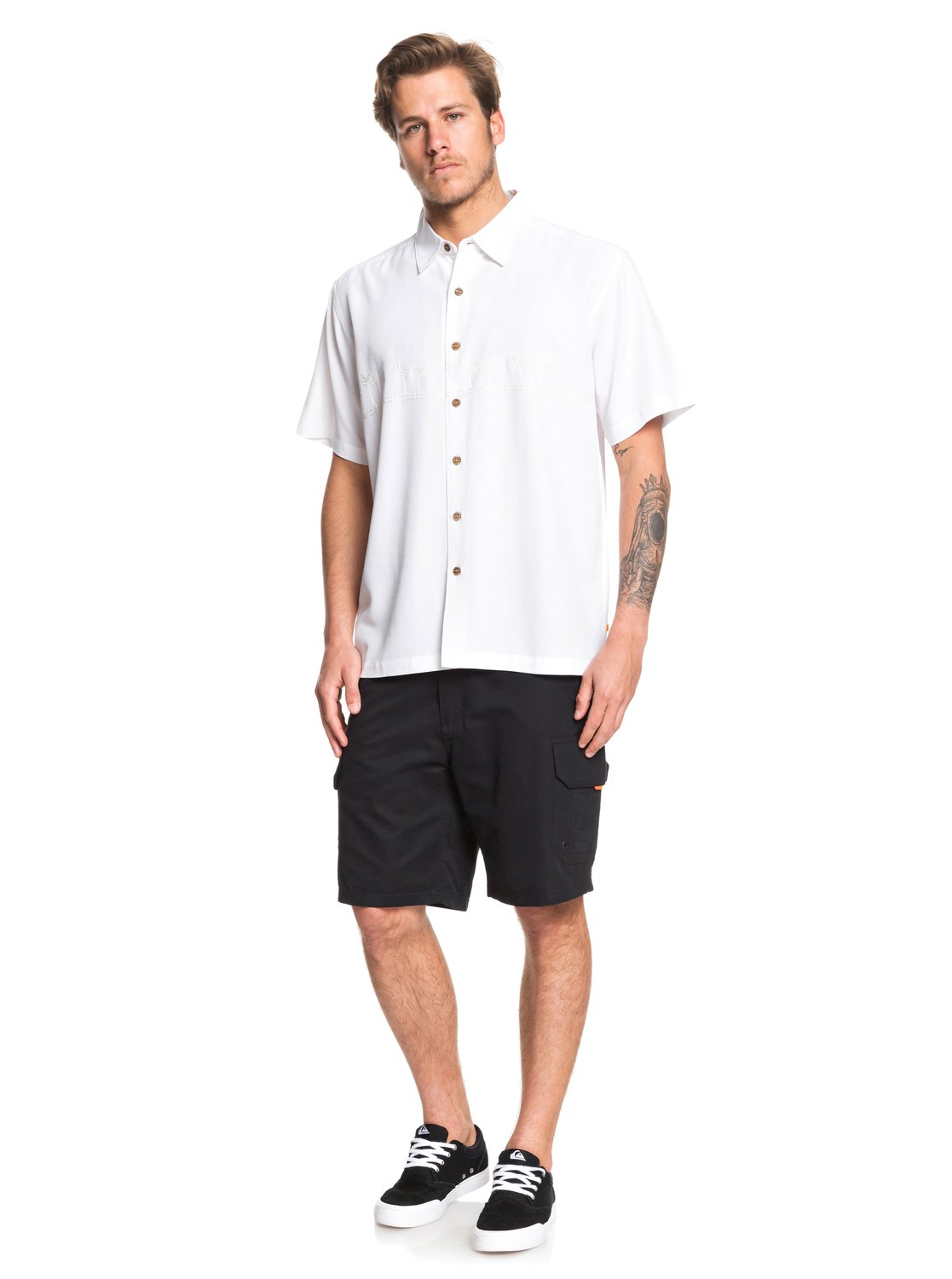 Quiksilver Waterman Tahiti Palms SS Woven WBB0 XL