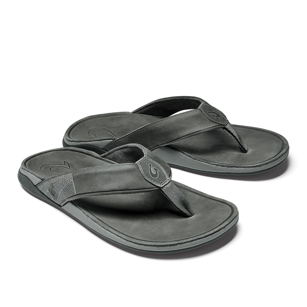 Olukai Tuahine Mens Sandal 4Q4Q-Stone-Stone 9