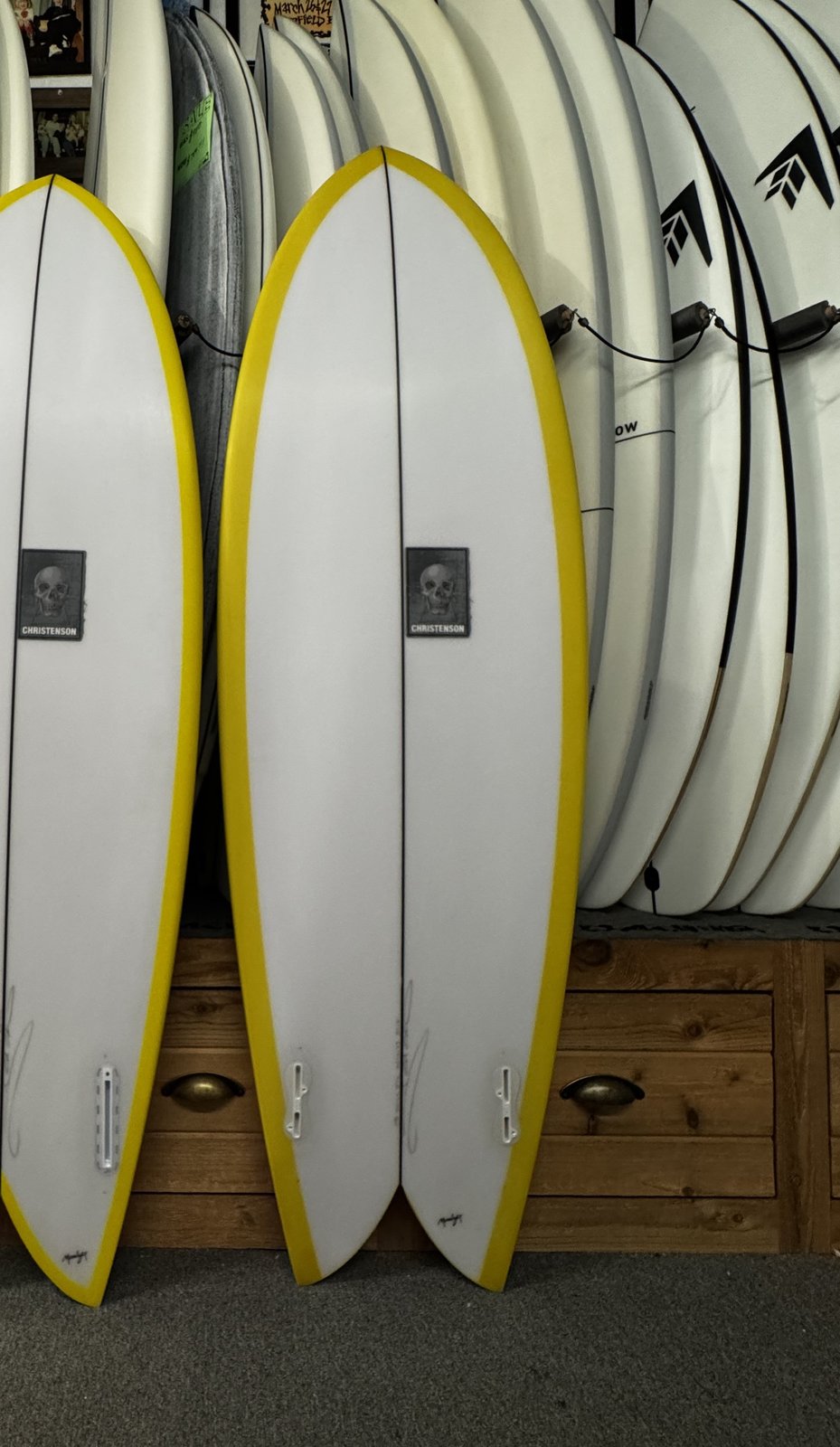 Christenson Surfboards Acid Phish YellowDeck 5ft8in FCS2